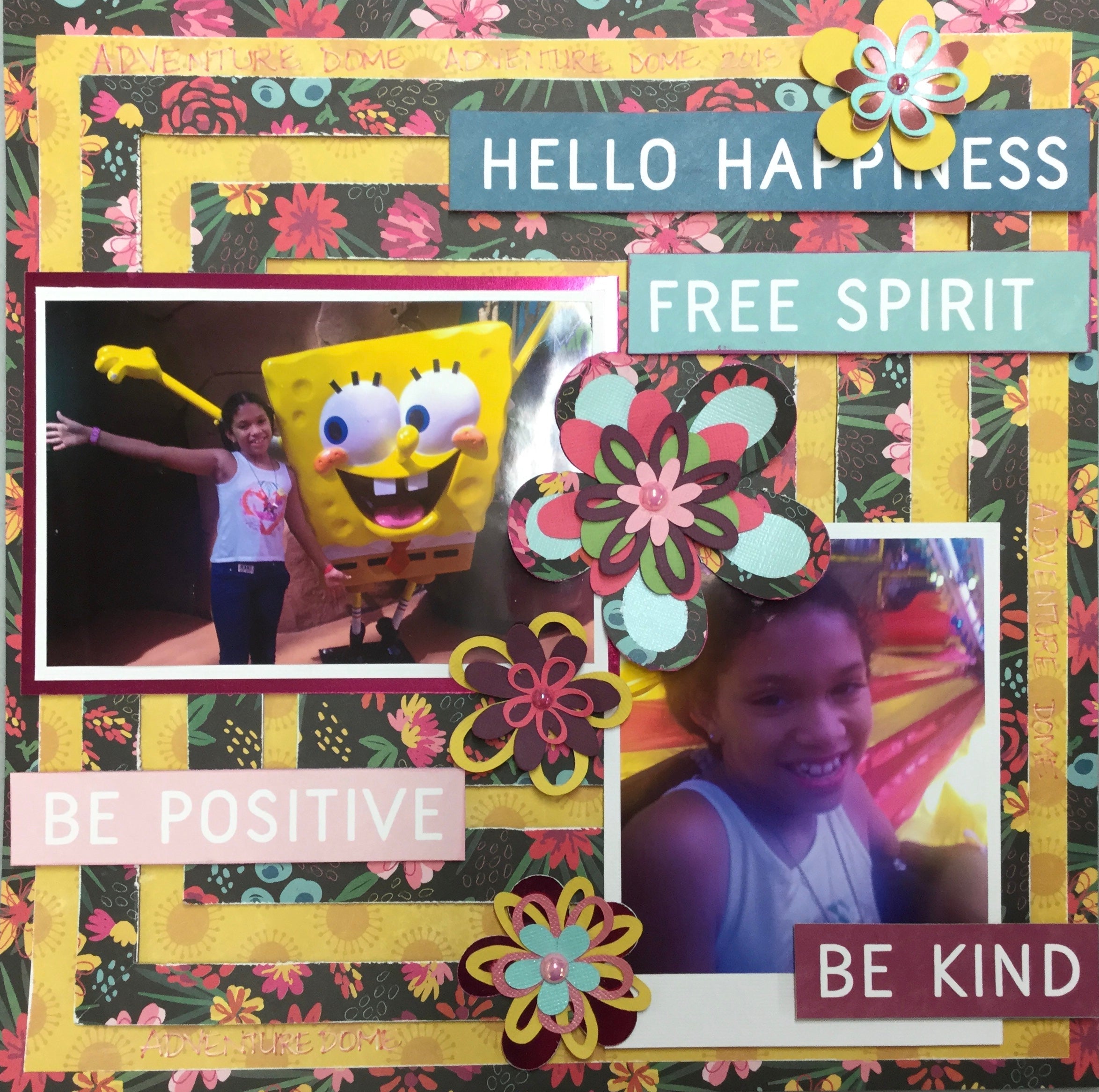 Dear Lizzy FREE SPIRIT NEW DAY Single Layout Page Kit Scrapbooksrus