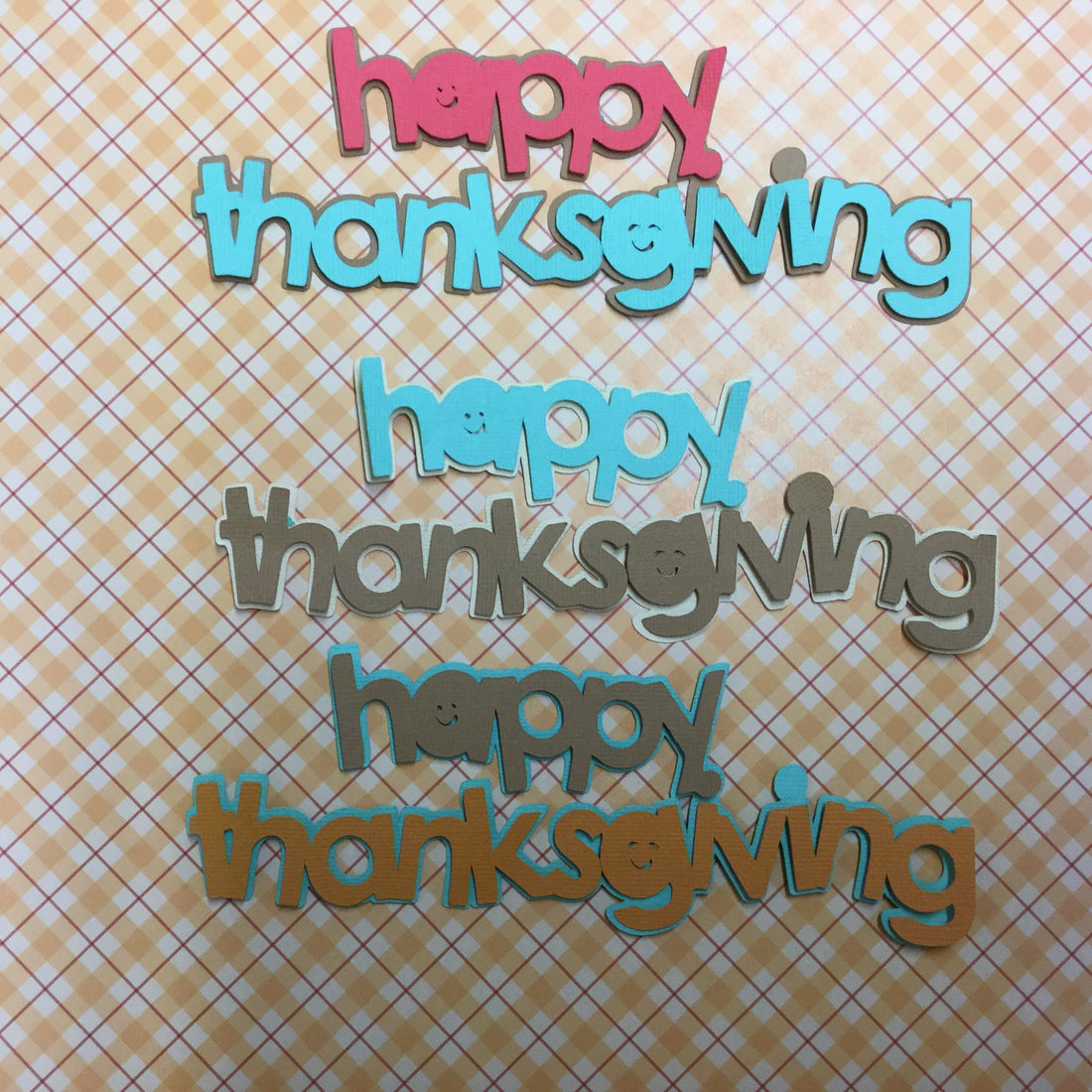 HAPPY THANKSGIVING Custom Scrapbook Die Cuts Scrapbooksrus