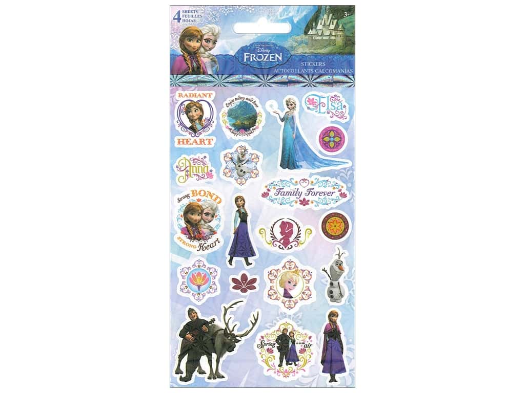 Disney SandyLion FROZEN Stickers 4 Sheets Scrapbooksrus
