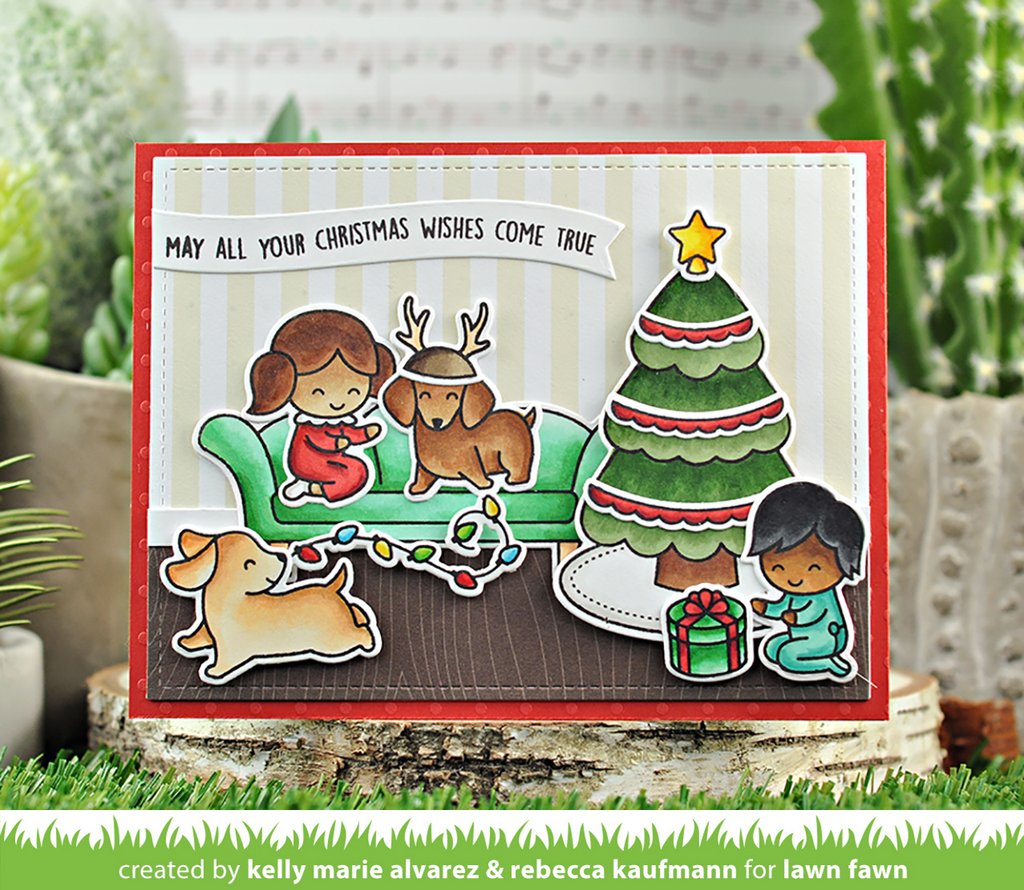 Lawn Cuts JOY TO ALL Custom Craft Dies 18pc Scrapbooksrus