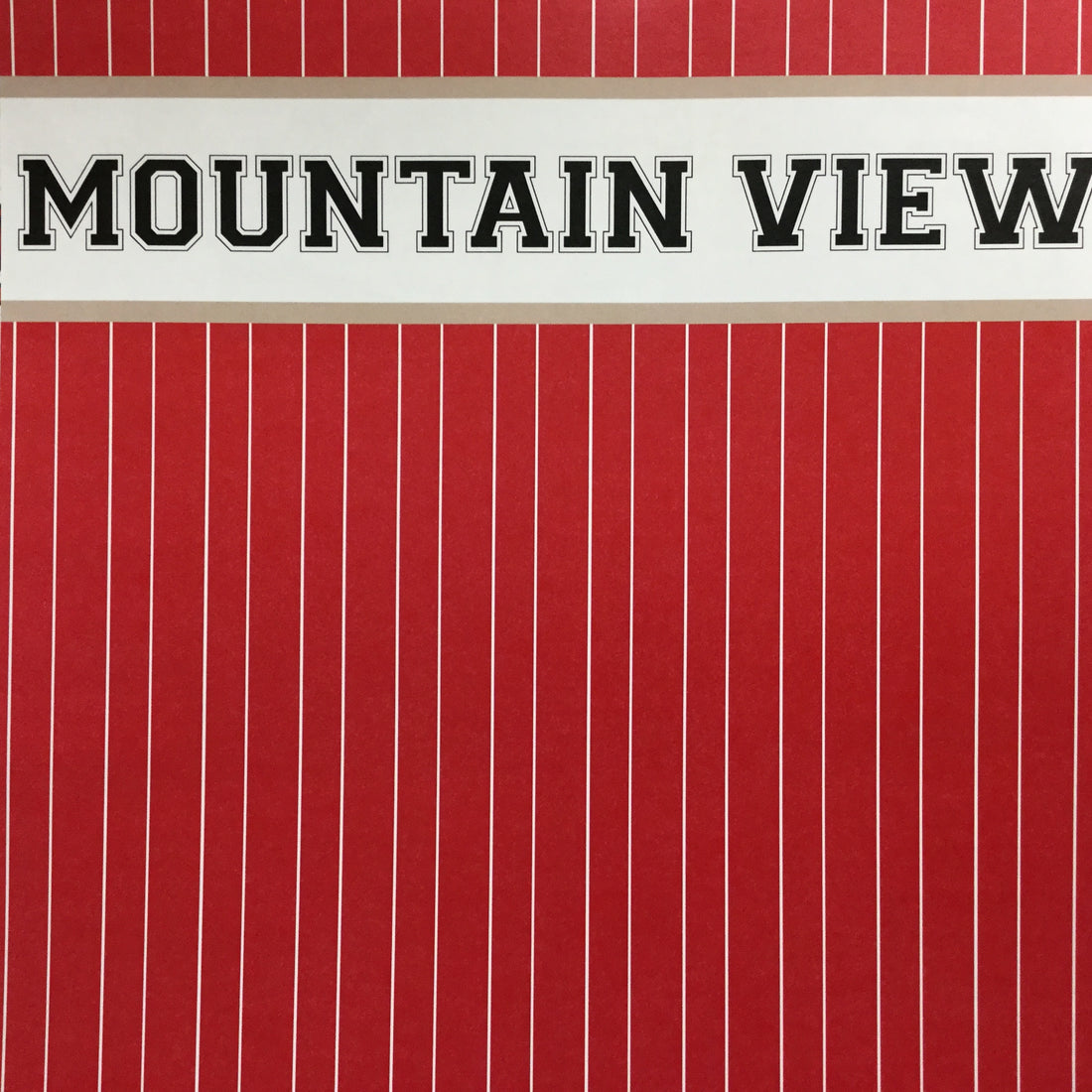 MOUNTAIN VIEW BASEBALL Pride Kit 12"X12" Scrapbook Paper