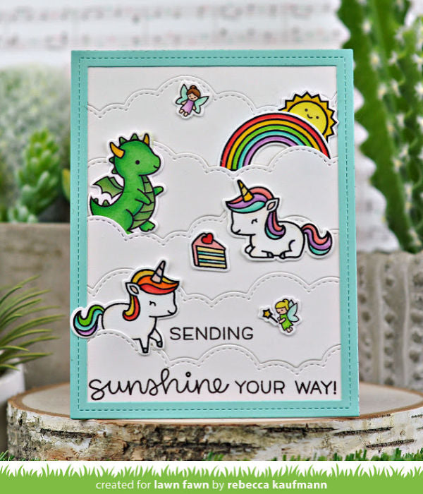 Lawn Cuts ALL THE CLOUDS Custom Craft Dies 16pc. Scrapbooksrus