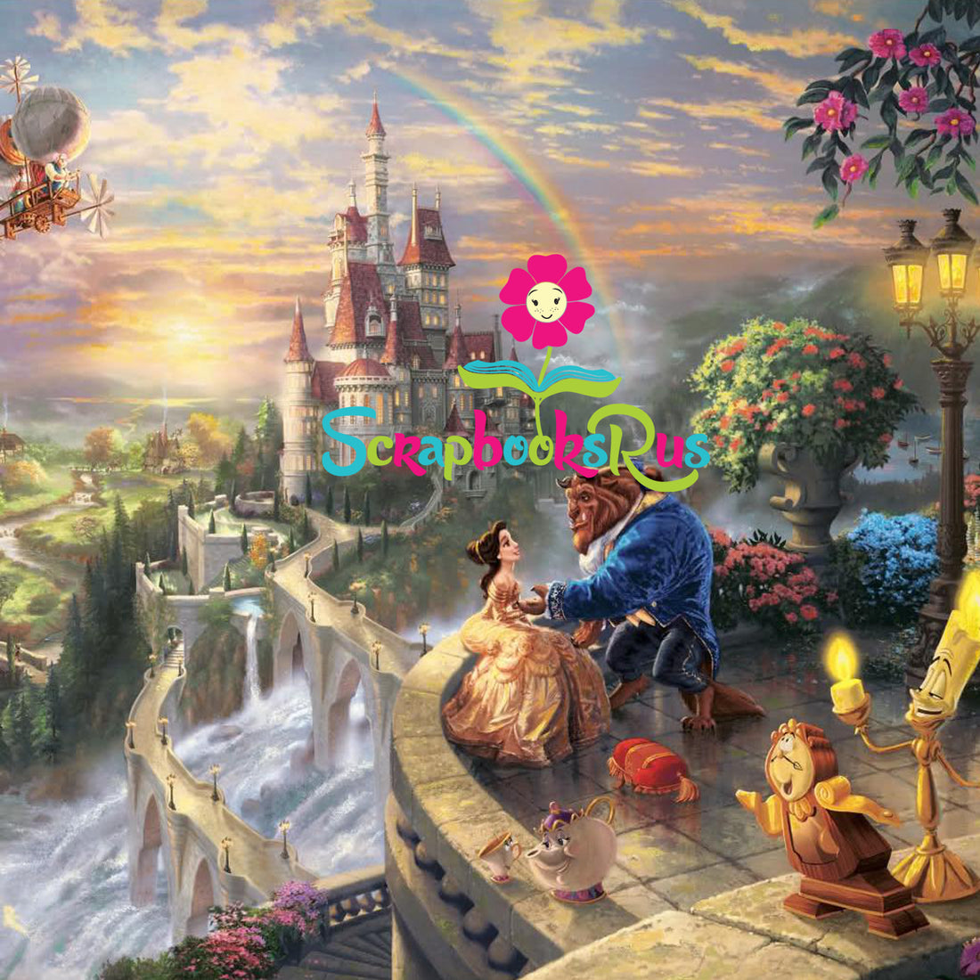 Beauty and the Beast TK 12"x12" Scrapbook Paper