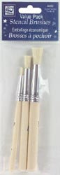 Loew Cornell Stencil Brush Set 3 pc - Scrapbooksrus