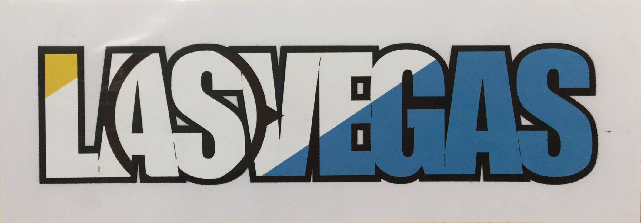 LAS VEGAS Tri-Color Flag Laser Cut Title Scrapbooksrus