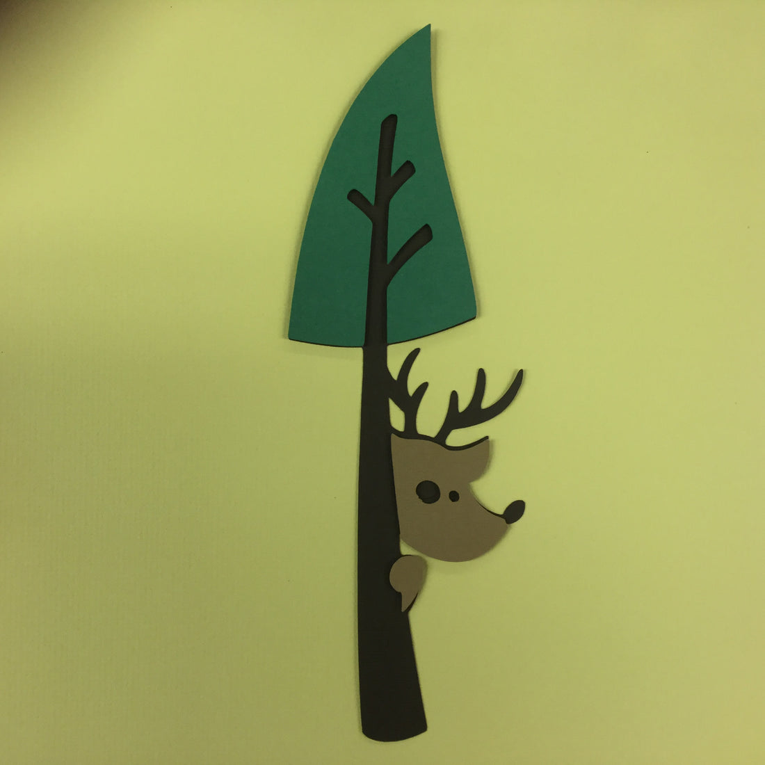 DEER PEEKING Camping Laser Cut Scrapbooksrus