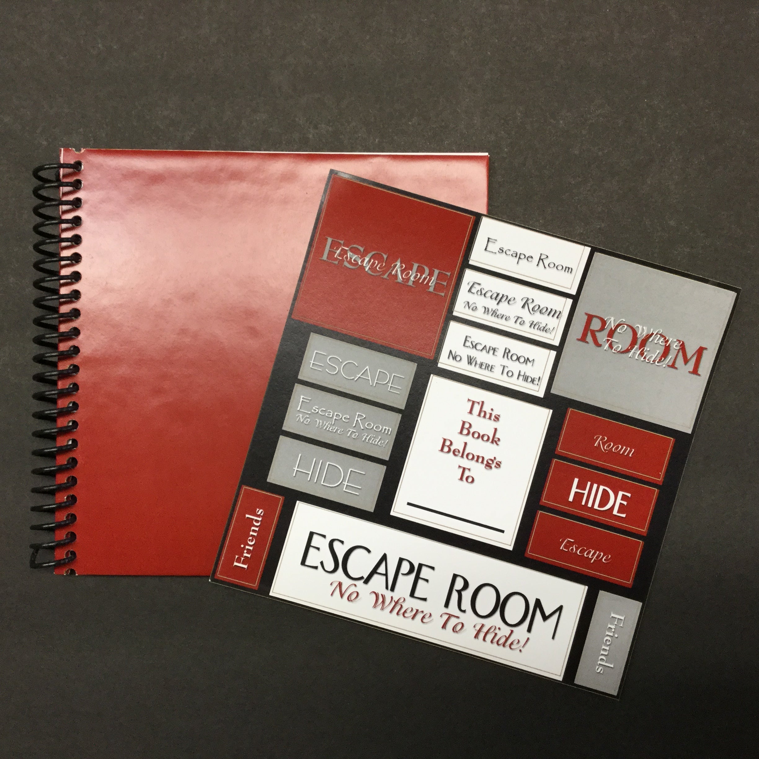 ESCAPE ROOM 6”x6” Mini Custom Scrapbook Customs Scrapbooksrus