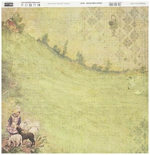 FabScraps BO PEEP 12"X12" Cardstock Paper Sheet Scrapbooksrus