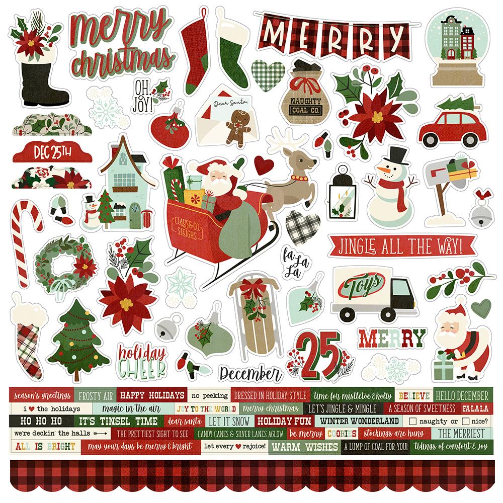 Simple Stories JINGLE ALL THE WAY 13pc Collection Kit 12"X12" Scrapbooksrus