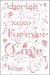 Basic Grey Two Scoops SWEET SENTIMENTS Clear Stamps Scrapbooksrus