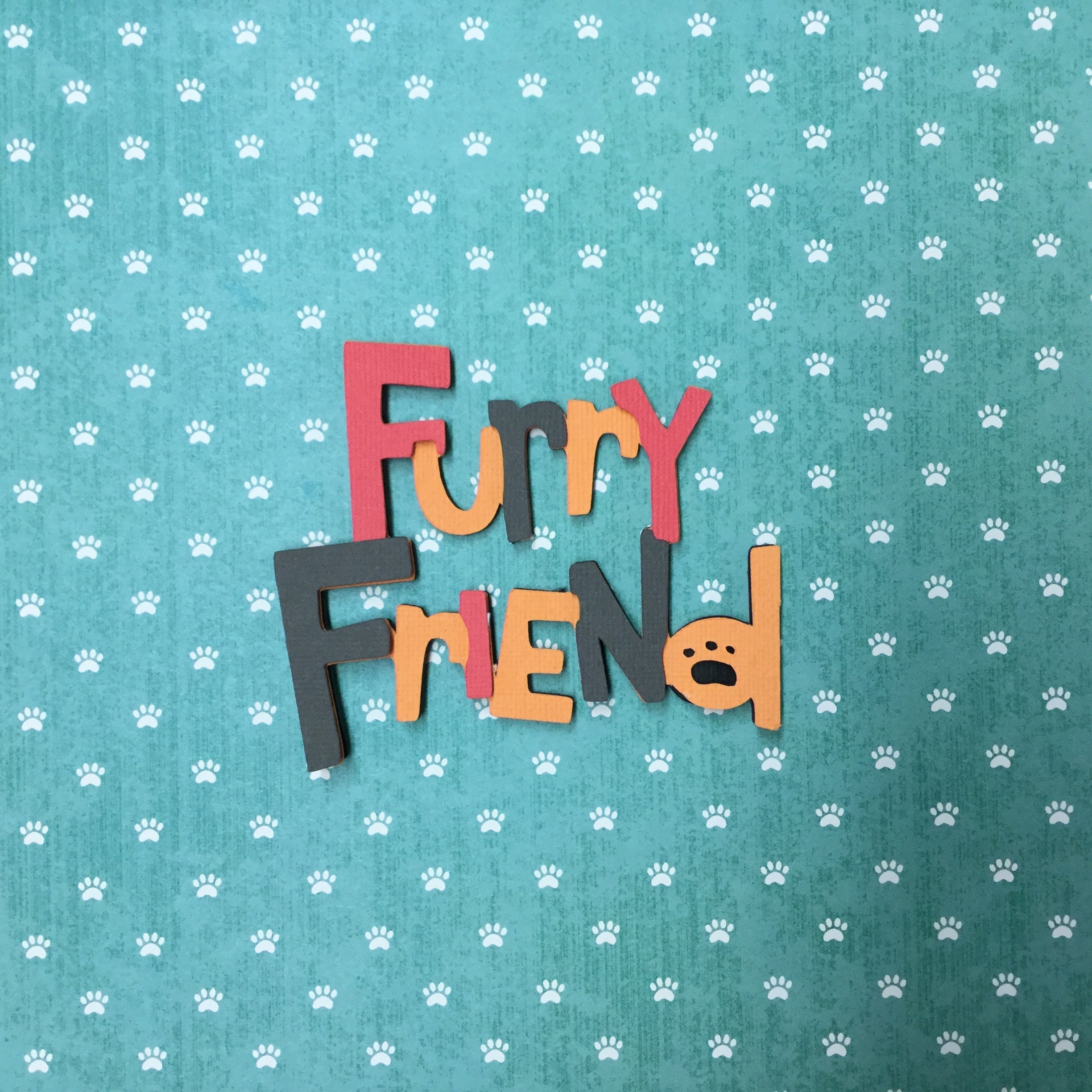 FURRY FRIEND Pet Custom Scrapbook Die Cuts Scrapbooksrus