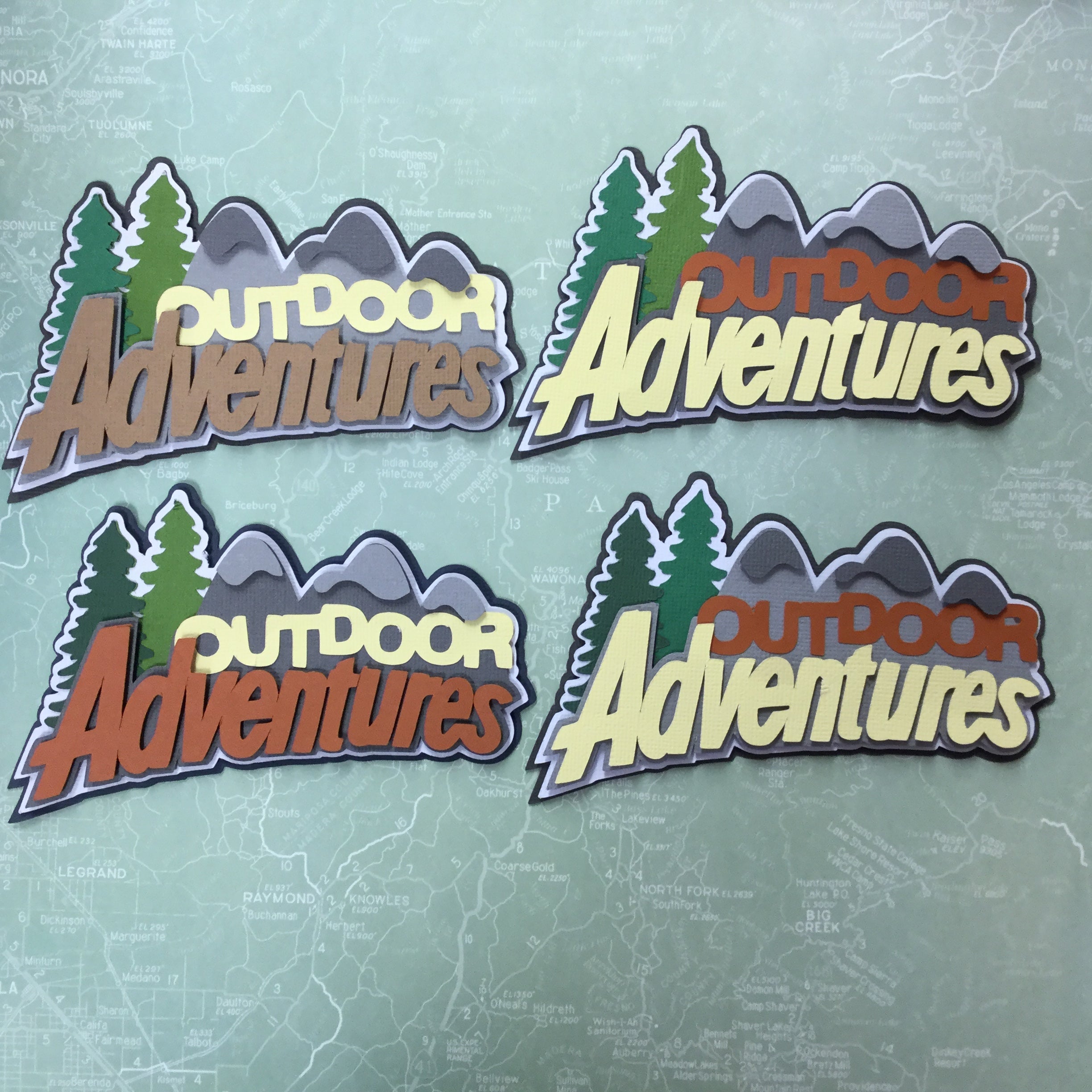 OUTDOOR ADVENTURES Scrapbook Die Cuts Scrapbooksrus