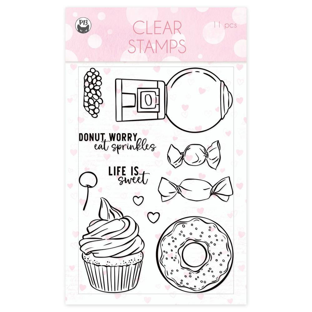 P13 SUGAR AND SPICE Clear Acrylic Stamps 11pc Scrapbooksrus