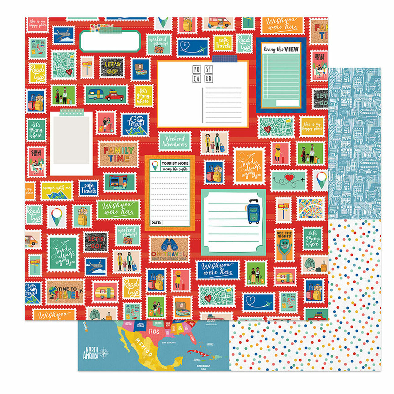 Photoplay TIME TO TRAVEL 12X12 Paper Collection Pack Scrapbooksrus