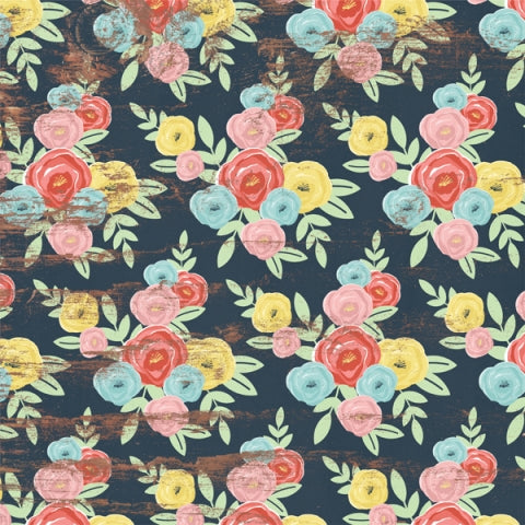 Simple Stories Welcome Spring HELLO SPRING 12x12 Scrapbook Paper Scrapbooksrus