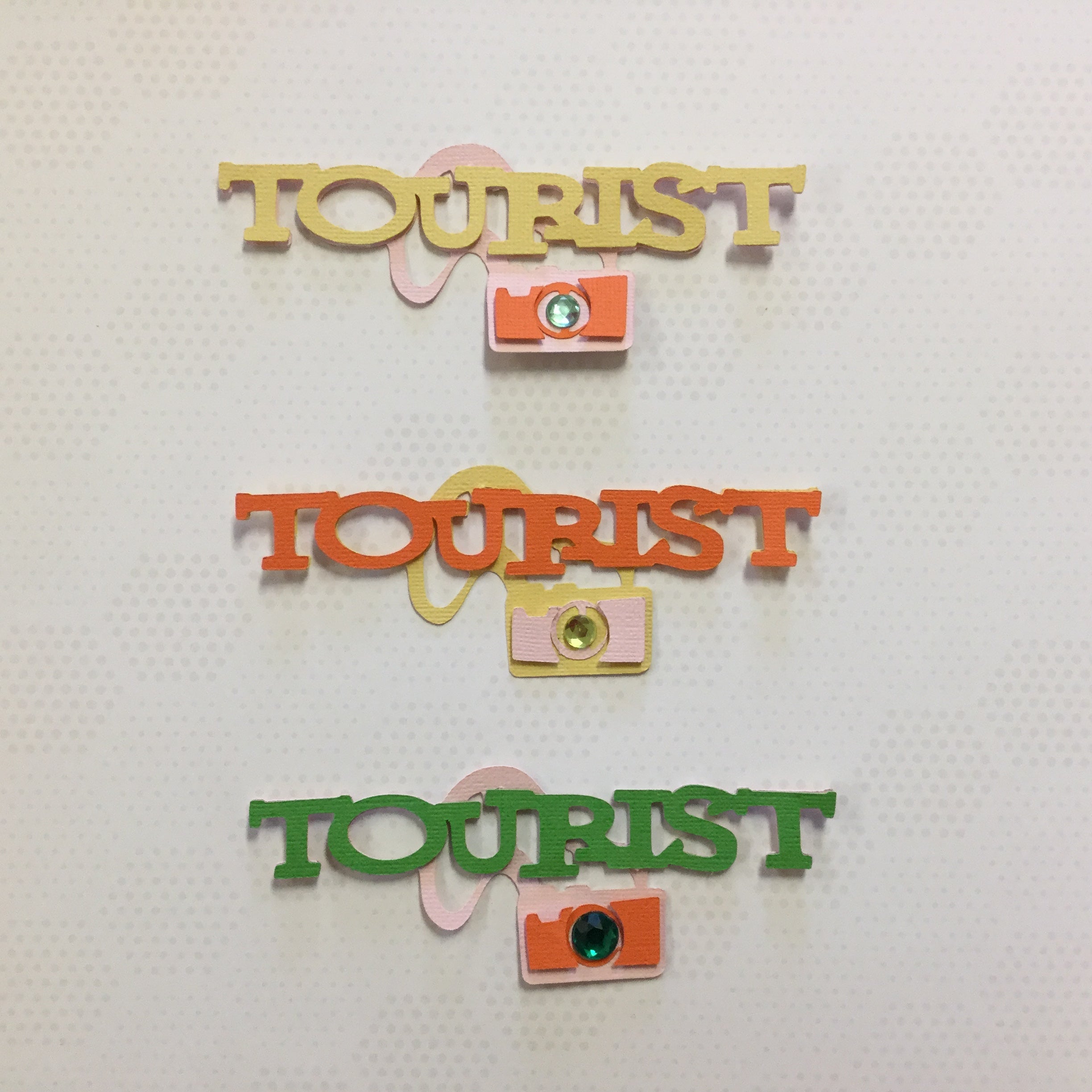 TOURIST Travel Scrapbook Die Cut Scrapbooksrus