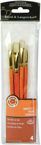 Royal & Langnickel ACRYLIC & OIL Bristle Brush Value Pack Scrapbooksrus
