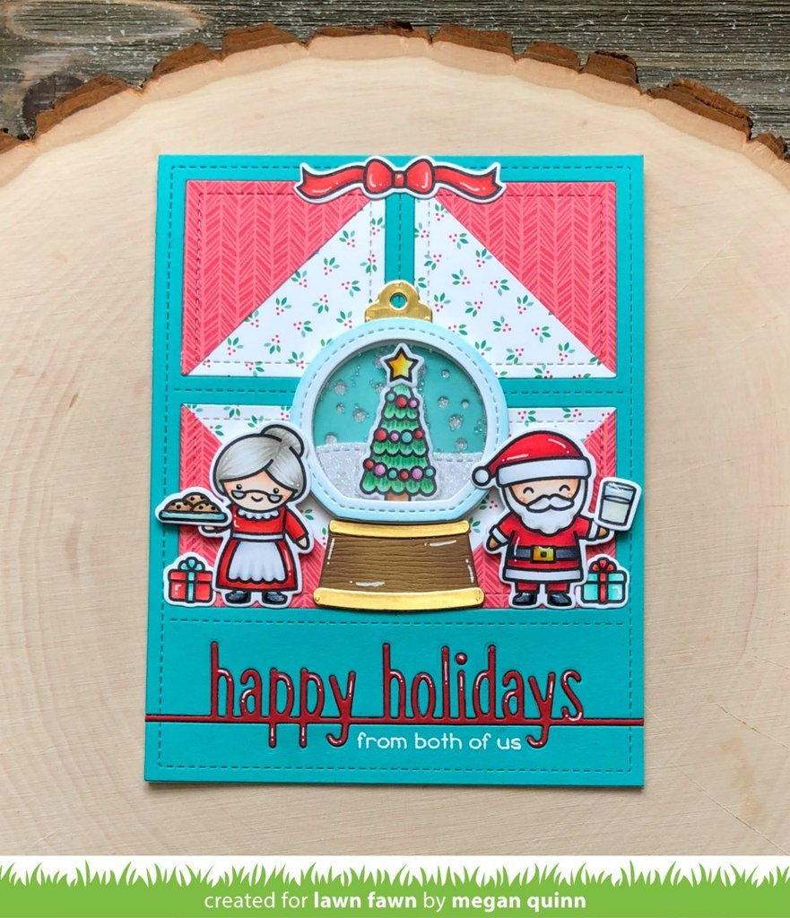 Lawn Cuts HAPPY HOLIDAYS LINE BORDER Custom Craft Die Scrapbooksrus