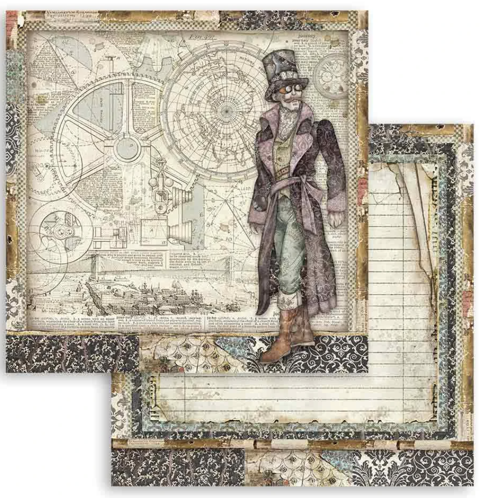 Stamperia SIR VAGABOND 12"X12" Paper Pad Scrapbooksrus