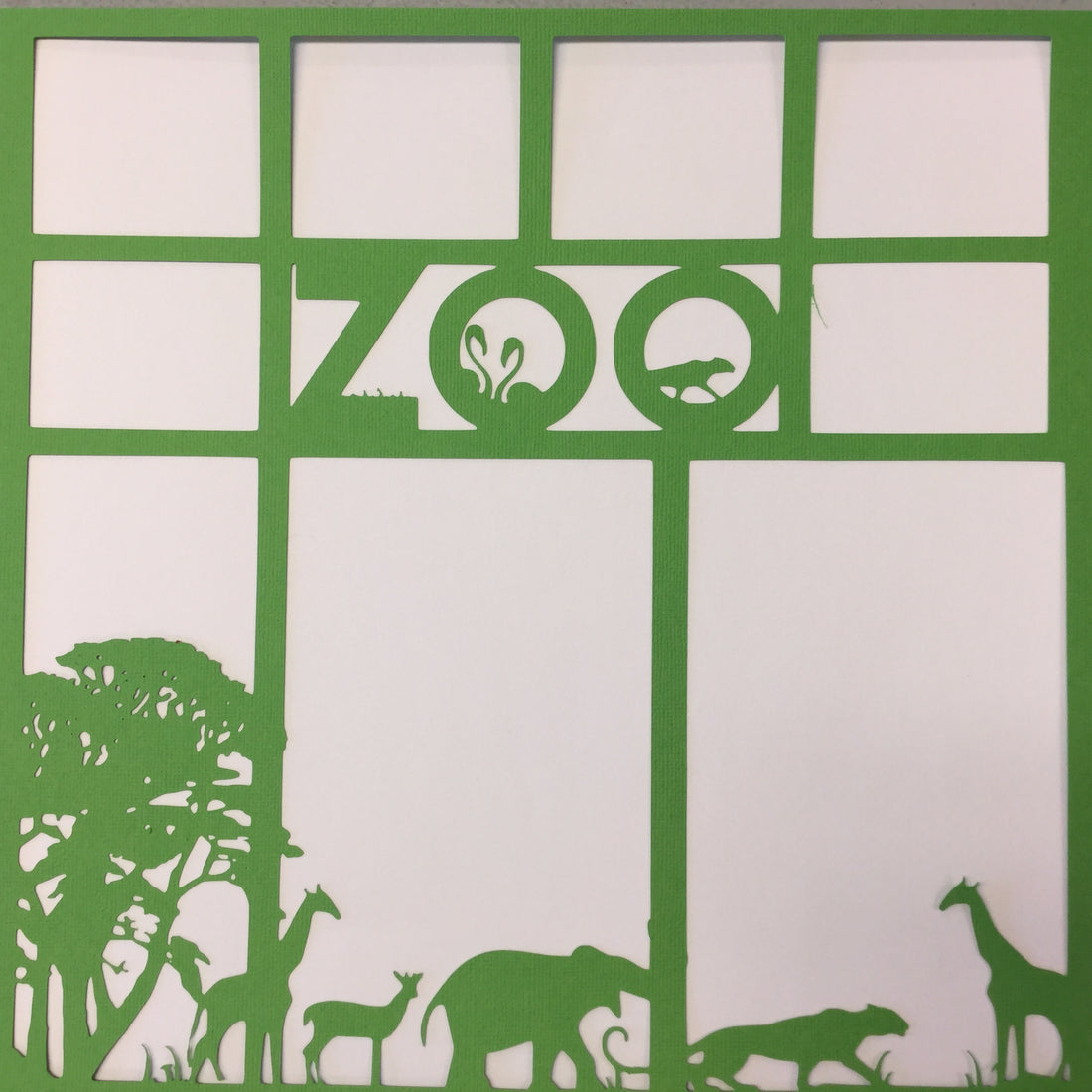 Page Frame ZOO 12"x12" Scrapbook Overlay