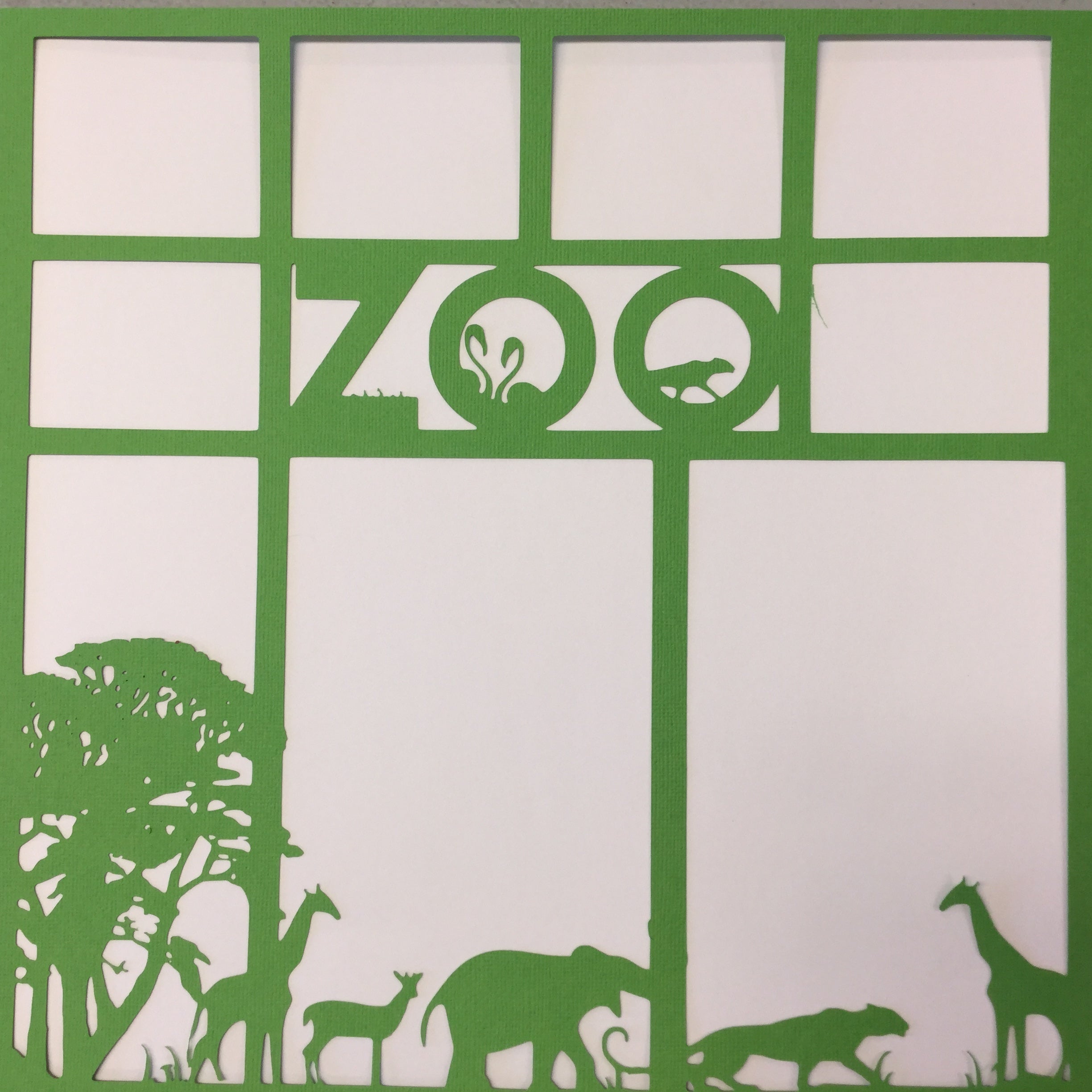 Page Frame ZOO 12"x12" Scrapbook Overlay