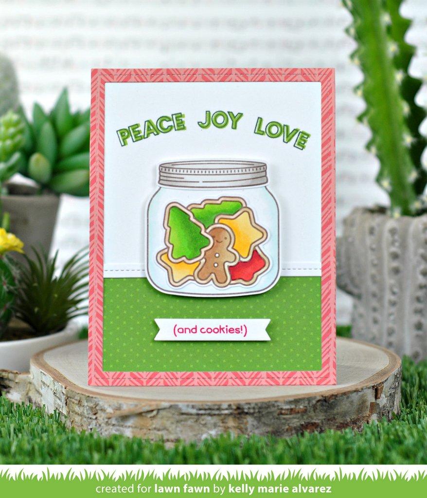 Lawn Fawn HOW YOU BEAN? CHRISTMAS COOKIE ADD-ON Clear Stamps 31 pc Scrapbooksrus