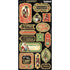 Graphic 45 CHRISTMAS TIME COLLECTION Chipboard Stickers 15pc Scrapbooksrus