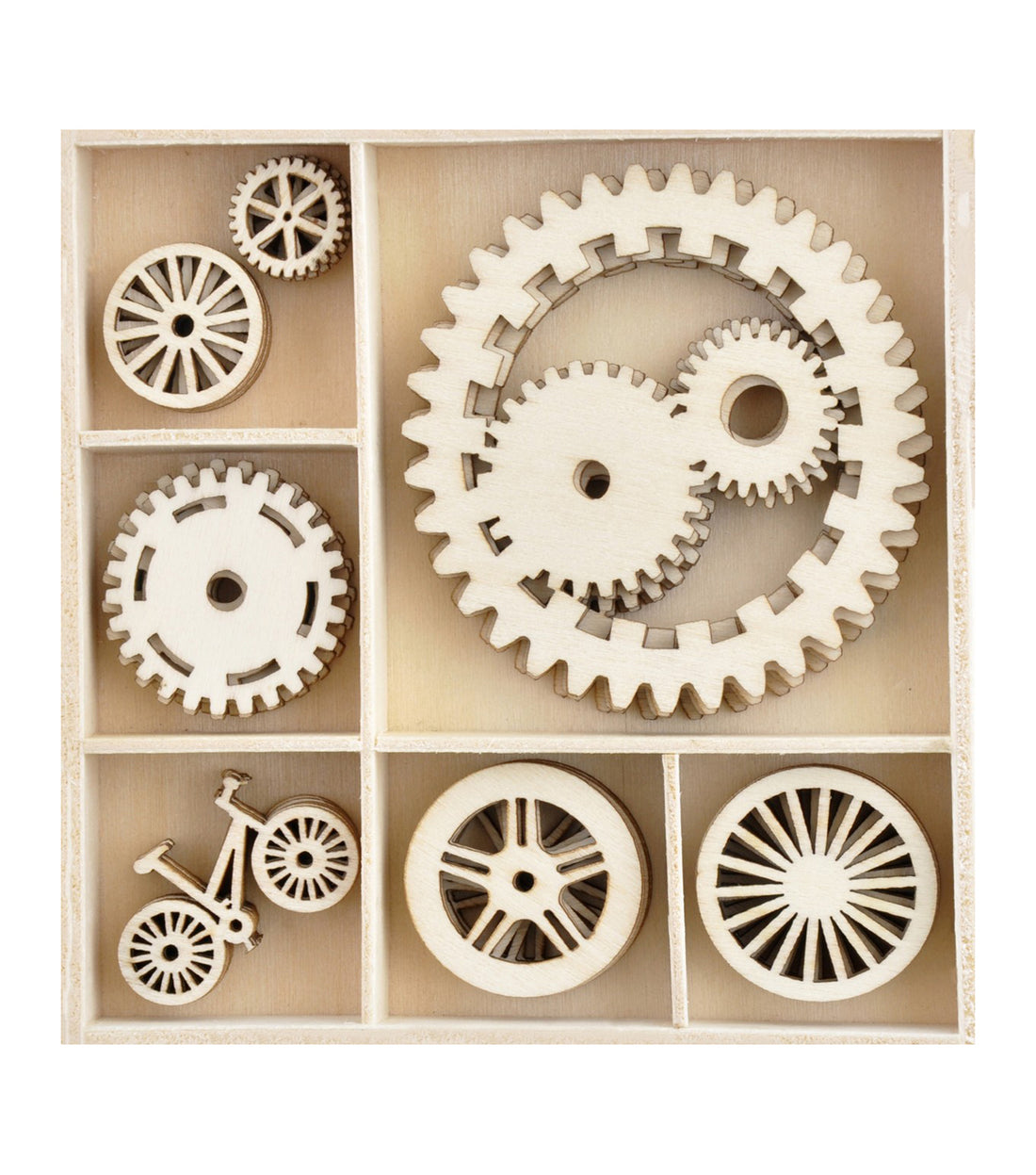 Kaisercraft WORKSHOP Wooden Flourishes Pack 30pc Scrapbooksrus