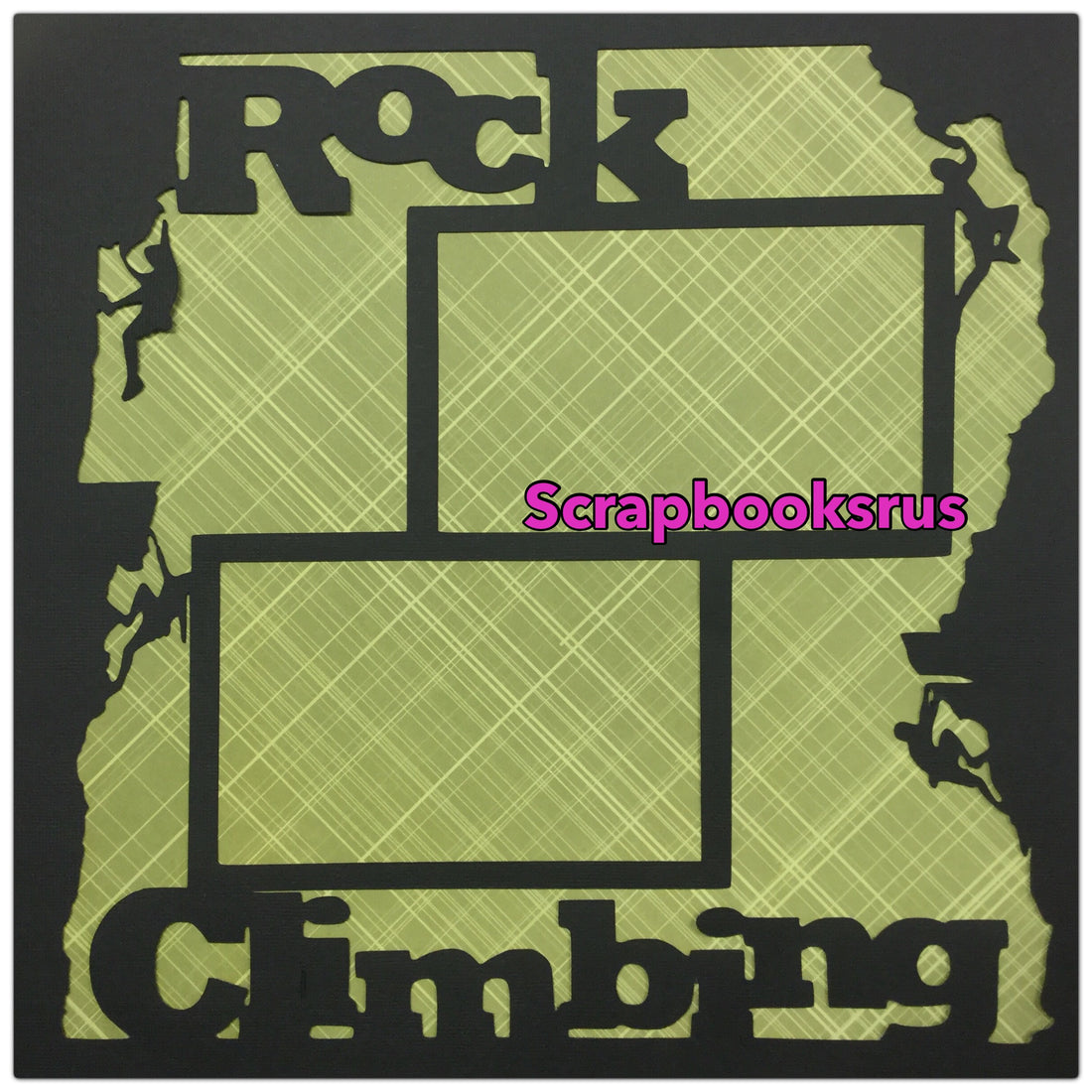 Page Frame ROCK CLIMBING 12"x12" Scrapbook Overlay