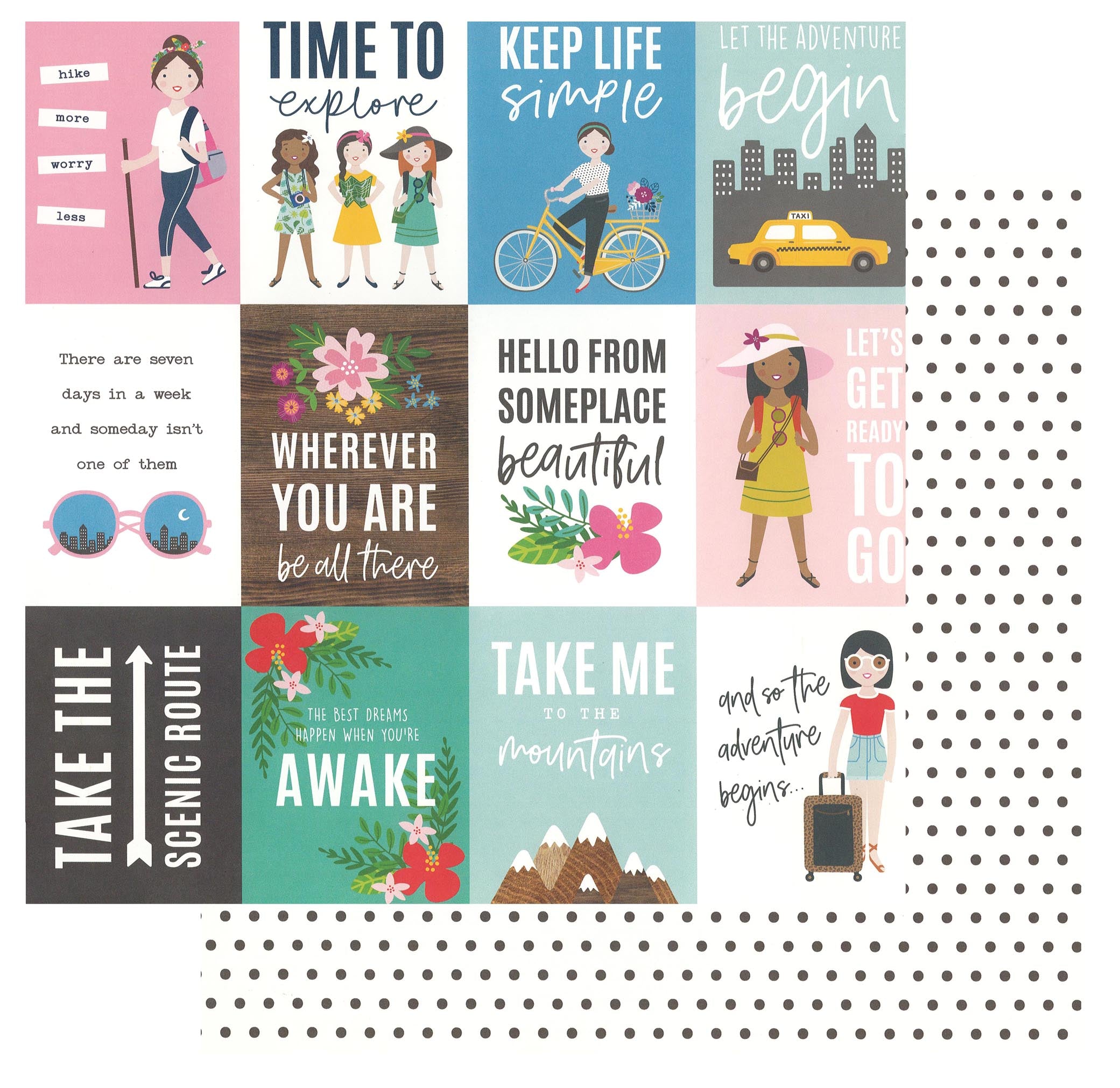 AC Jen Hadfield Chasing Adventures ADVENTURE 12"X12" Paper Scrapbooksrus