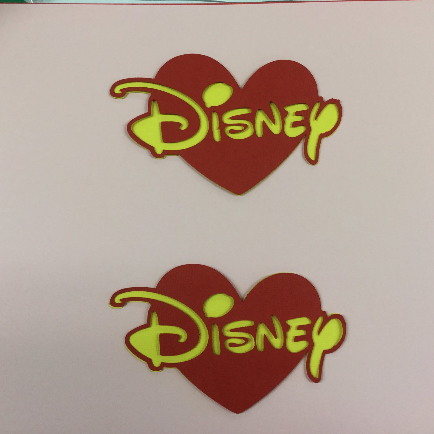 Disney Heart Handmade Die Cut Scrapbooksrus