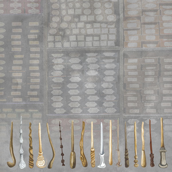 WAND SHOP WATERCOLOR DS 12X12 Scrapbook Customs Sheet Scrapbooksrus