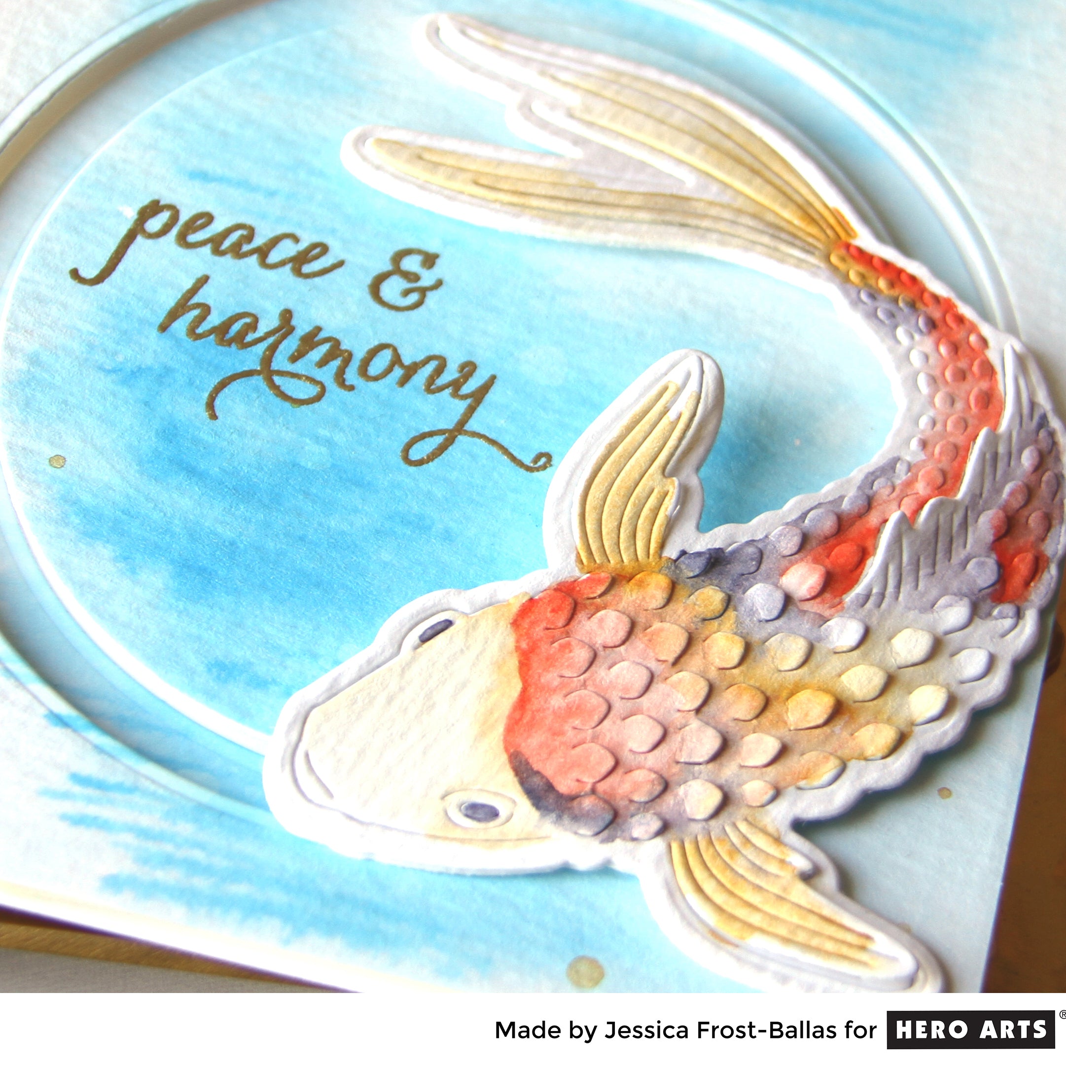 Hero Arts Color Layering KOI Clear Stamp ScrapbooksRUs