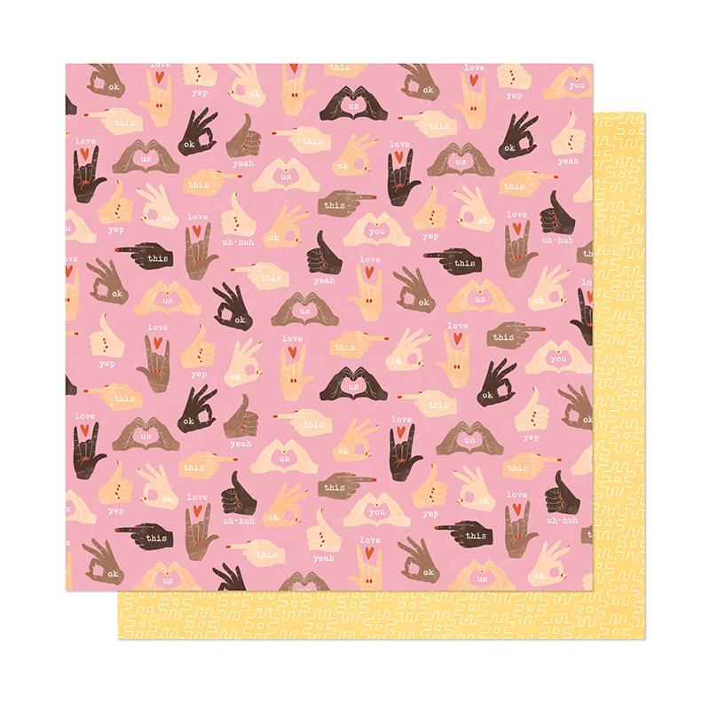 AC Dear Lizzy It’s All Good THUMBS UP 12"X12" Paper Scrapbooksrus