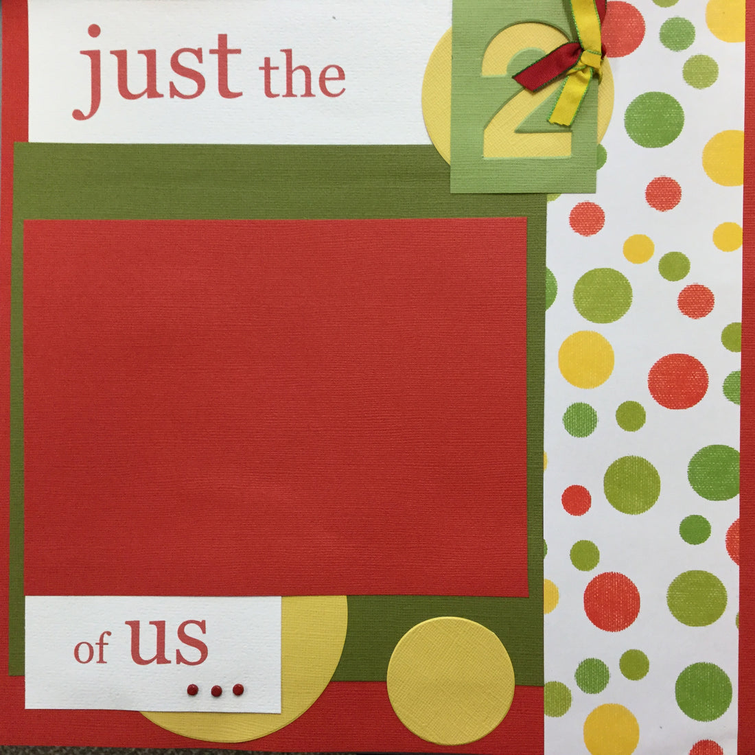 Premade Pages $5.00 JUST THE TWO OF US 12"X12" Scrapbook Pages