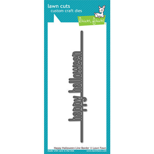 Lawn Cuts HAPPY HALLOWEEN LINE BORDER Custom Craft Die Scrapbooksrus