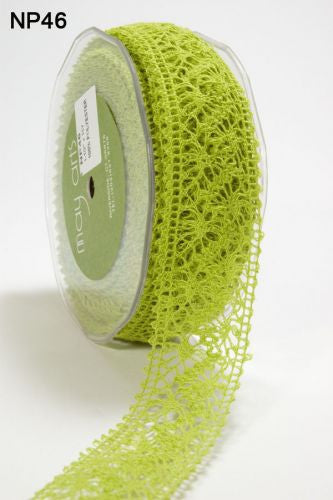 May Arts 1.5" CROCHET RIBBON 1 yard yd - Scrapbook Kyandyland