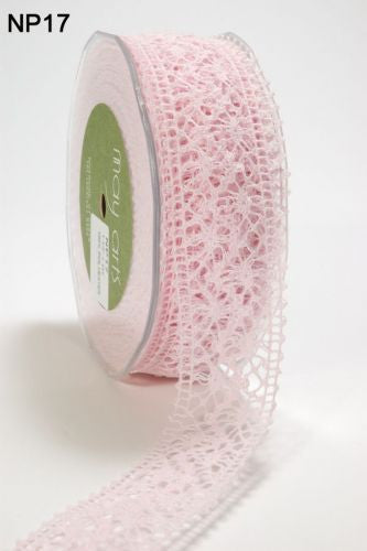 May Arts 1.5" CROCHET RIBBON 1 yard yd - Scrapbook Kyandyland