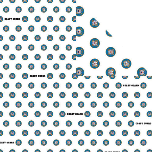Coast Guard 3pc Mini Kit 12"X12" Scrapbook Customs 9pc