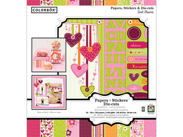 Colorbok SWEET MEMORIES 12" Paper Sticker Die-cut Scrapbook Pad - Scrapbook Kyandyland