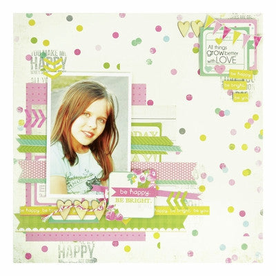 Kaisercraft CONFETTI DANCE 1 Sheet 12"X12" Paper - Scrapbooksrus