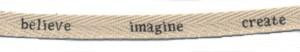 Creative Impressions .5" TWILL RIBBON 2 yards yd - Scrapbook Kyandyland