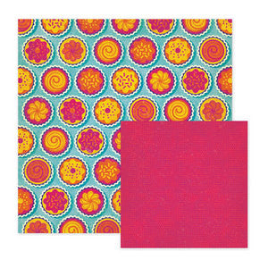We R Memory Keepers 6pc FUNFETTI PAPER KIT Scrapbook Sheets