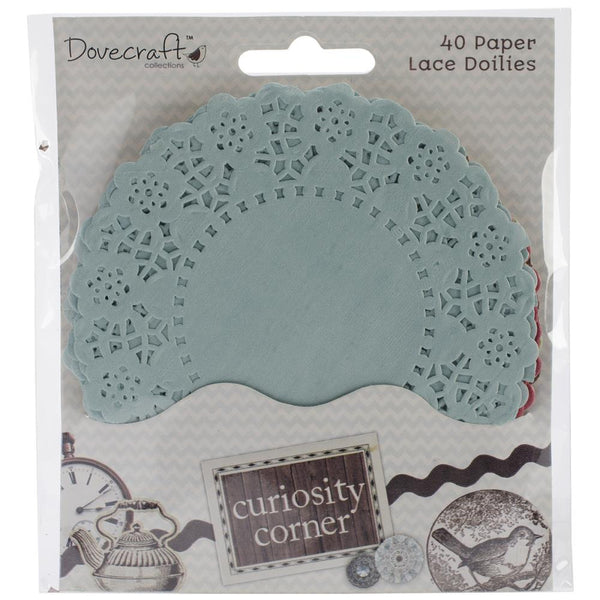 Dovecraft Curiosity Corner Paper Lace Doilies COLORED DOILY 40 pc –  Scrapbooksrus