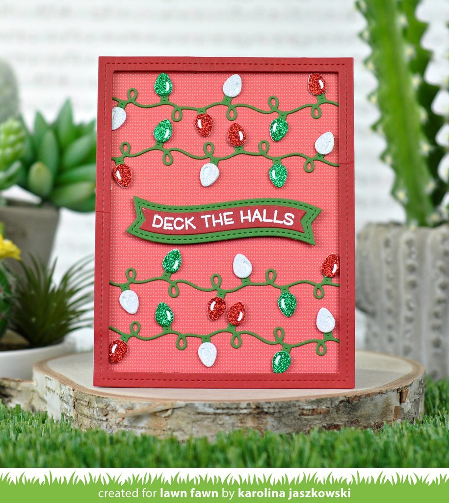 Lawn Fawn WINTER WAVY SAYINGS Clear Stamps 4"X3" Scrapbooksrus