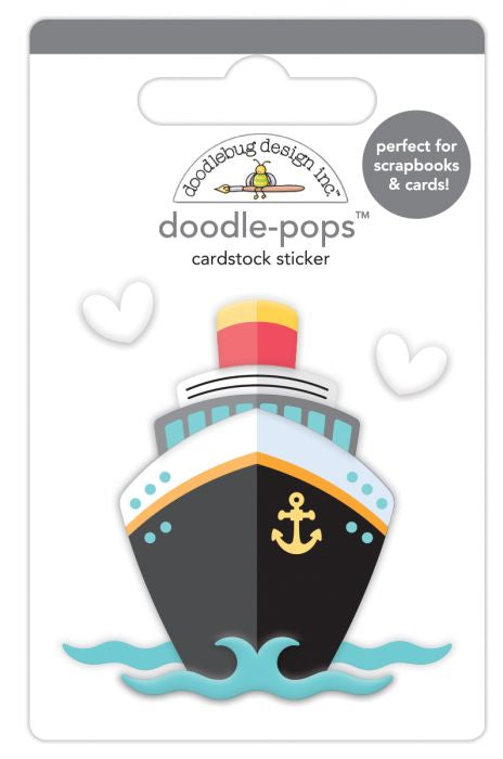 Doodlebug Doodle-Pops BON VOYAGE 3-D Stickers Scrapbooksrus