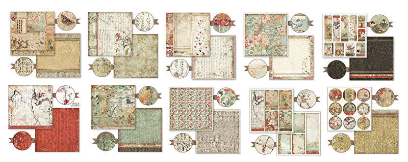 Stamperia ORIENTAL GARDEN 12"X12" Paper Pad Scrapbooksrus