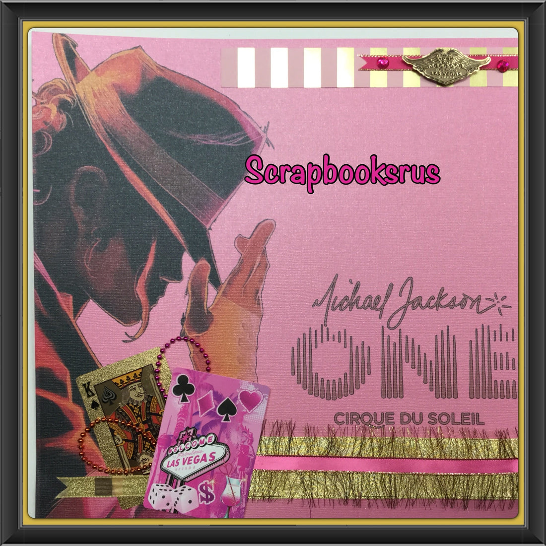 Premade MICHAEL JACKSON ONE 12"x12" Scrapbook Page