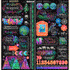 Graphic 45 KALEIDOSCOPE COLLECTION Chipboard Stickers 60 pc Scrapbooksrus