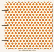 My Mind’s Eye Lush ORANGE POLKADOT 8”x8” Chipboard Album Scrapbooksrus
